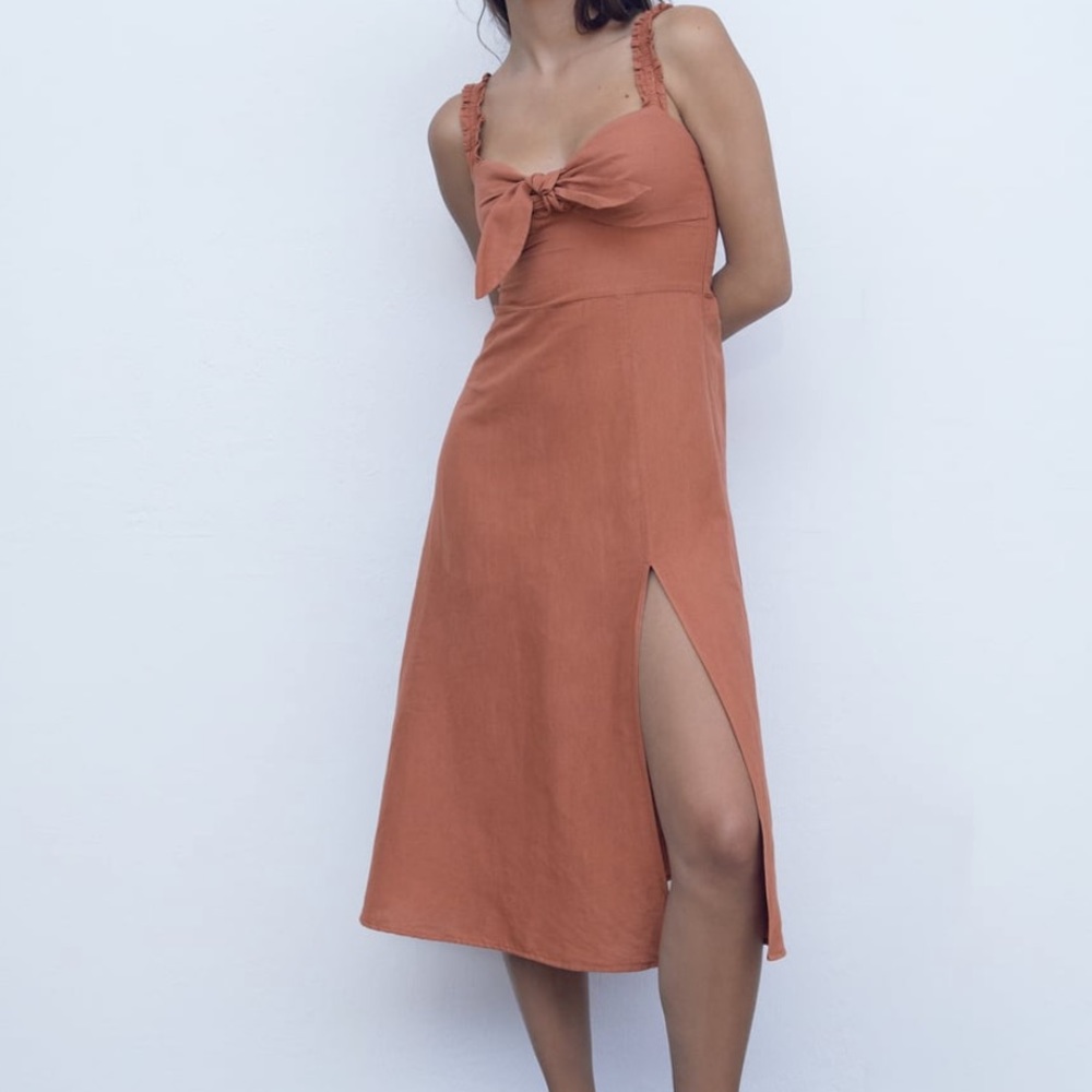 Zara MIDI Dress with Bow
